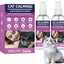 Cat Calming Pheromone Spray Kit Feline Calm Pheromones Vet Recommended Drug-Free,Drug-Free (2 * 60 mL)