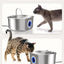 Cat Water Fountain Stainless Steel: 108oz/3.2L Cat Fountain for Drinking - Water Level Window