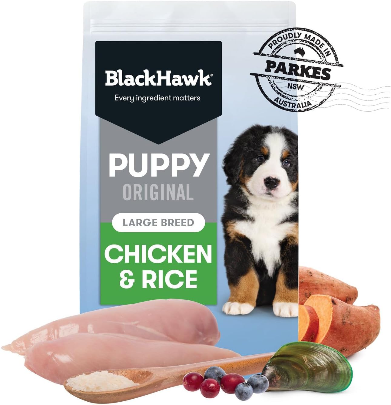 Black Hawk Puppy Large Breed Chicken and Rice Dry Dog Food 20 Kg