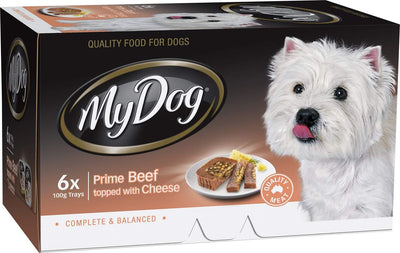 Gourmet Beef Dog Wet Food, 6 x 100g, Adult, Small/Medium