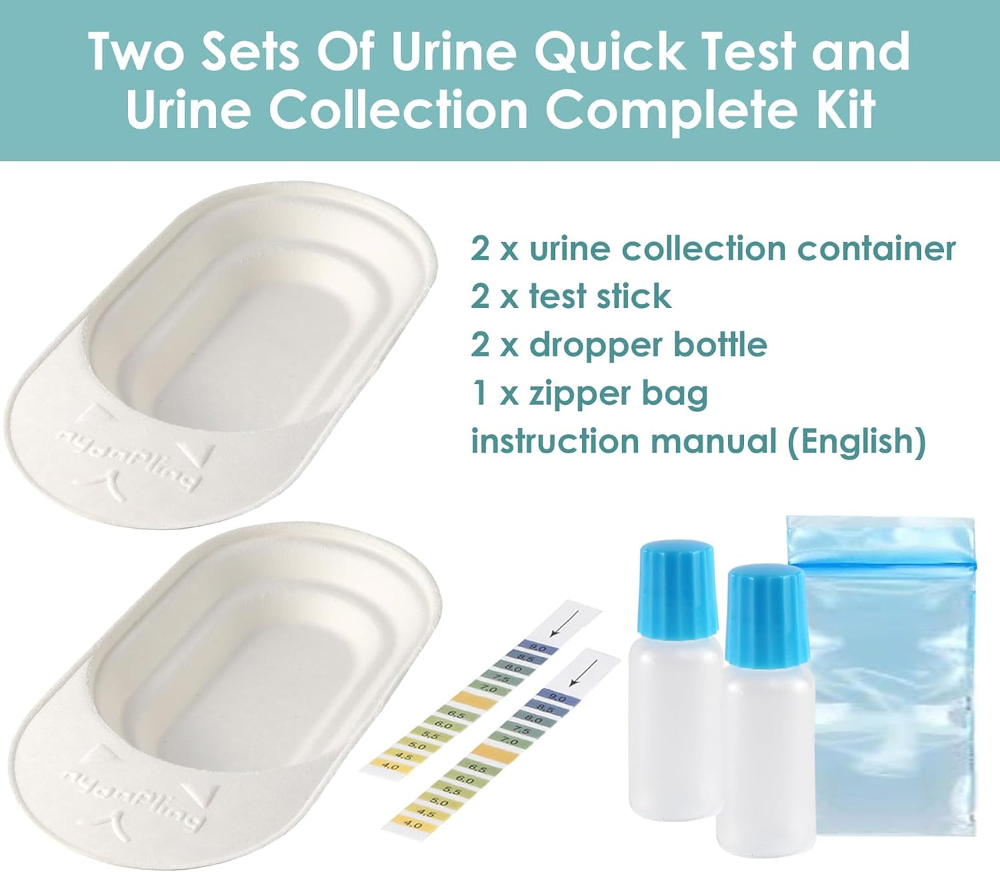 2-Sets of Urine Test Kit, Urine Collector for Dogs & Cats