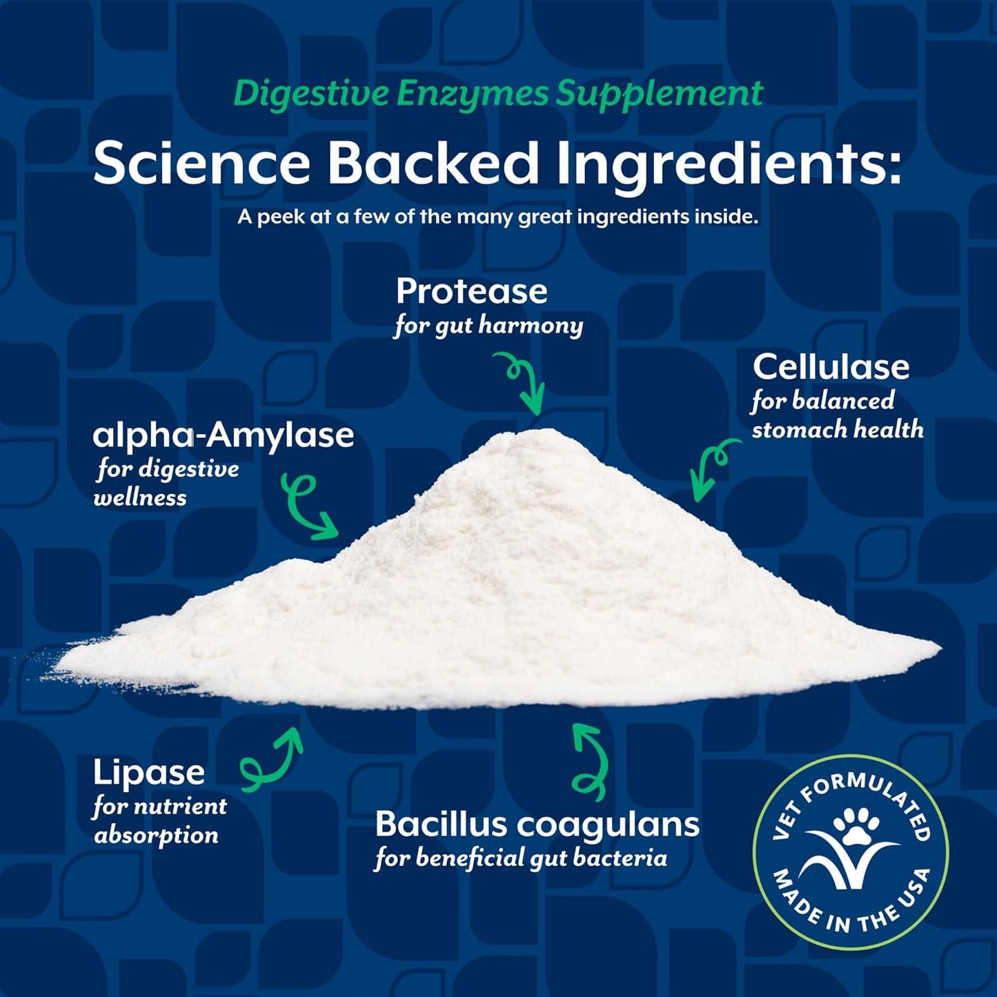 Naturvet Digestive Enzymes and Probiotics, 113 g