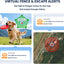 DBDD AI GPS Tracker for Dogs, Real Time Location and AI Health Care Management, Electronic Fence, Waterproof, iOS and Android Compatible (White)