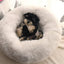Anti Anxiety Round Fluffy Plush Faux Fur Warm Washable Dog Bed & Cat Bed, Original Bed for Small Medium Large Pets,Used to Relieve Joints and Improve Sleep
