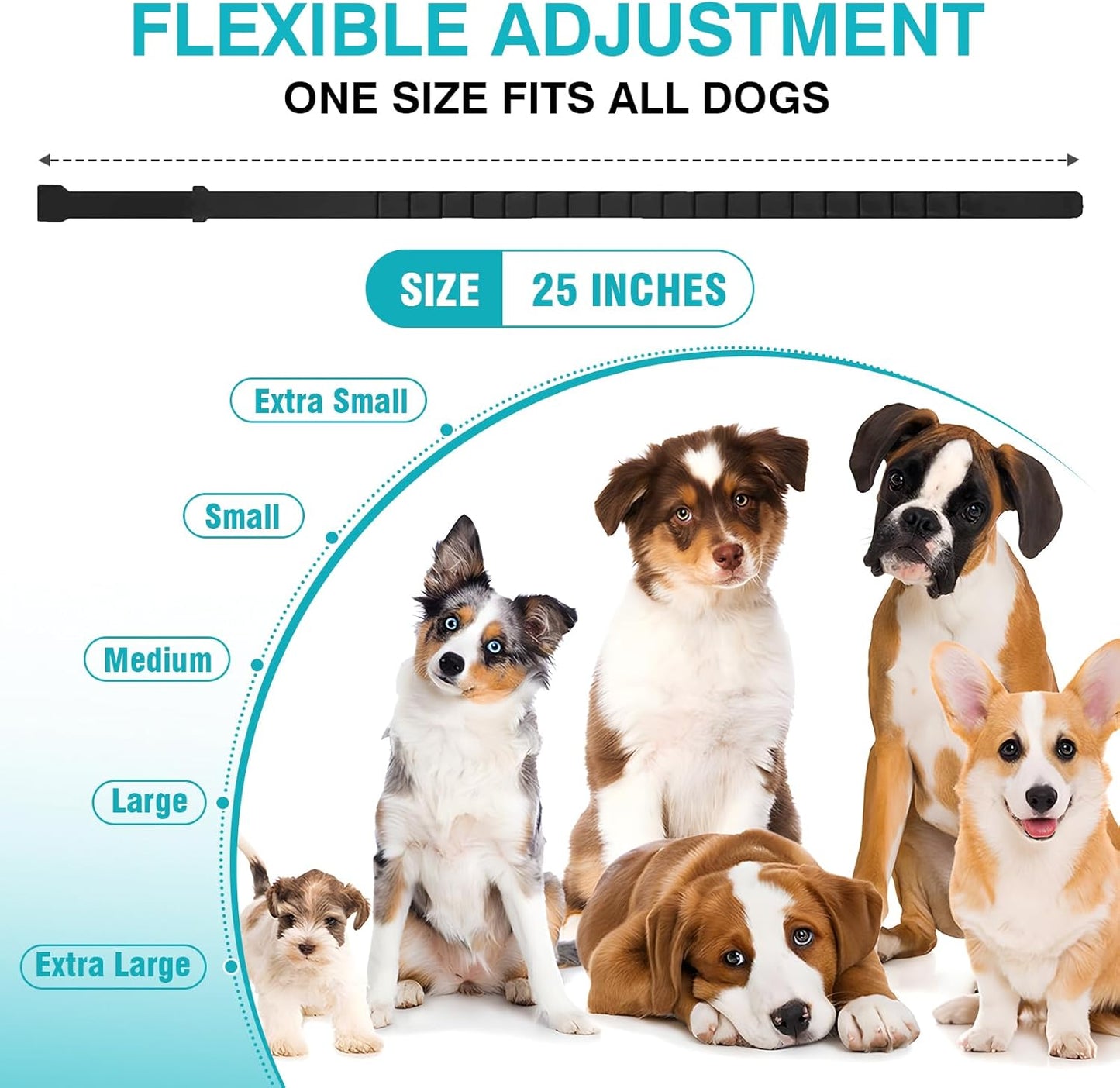 Calming Collar for Dogs 6 Packs Dog Calming Pheromones Collar Separation Anxiety and Stress Relief Anti Anxiety 60 Days Calm Pheromone Collars for Small Medium Large Dogs 25 Inch Adjustable Waterproof