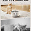 Cat Water Fountain: Stainless Steel Pet Water Fountains Indoor Metal Automatic
