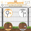 VAKA 32" Dog Playpen, 8 Panels Folding Dog Play Pen Frame 80cm