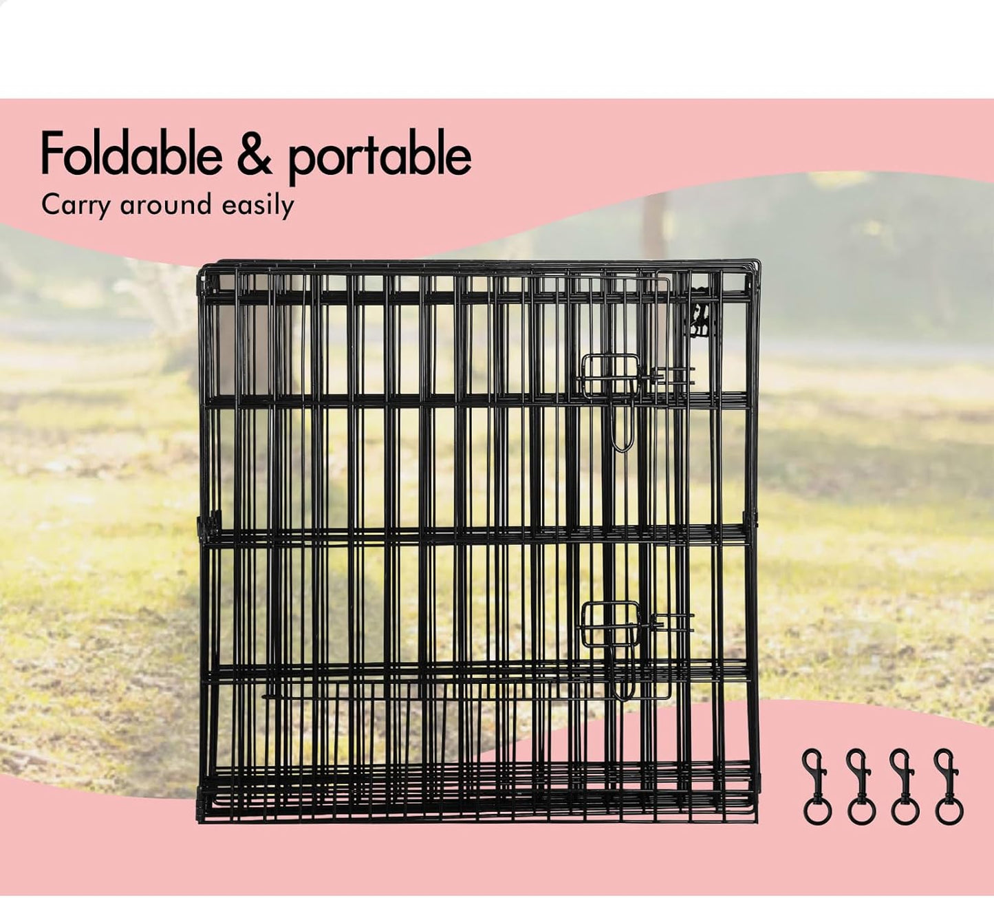 Beastie 30" Foldable Pet Dog Metal Playpen