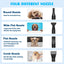 ADVWIN Pet Hair Dryer, High Velocity Dog Dryer with 4 Different Nozzles, Pet Grooming Blow Dryer Heater with Adjustable Speed, Black