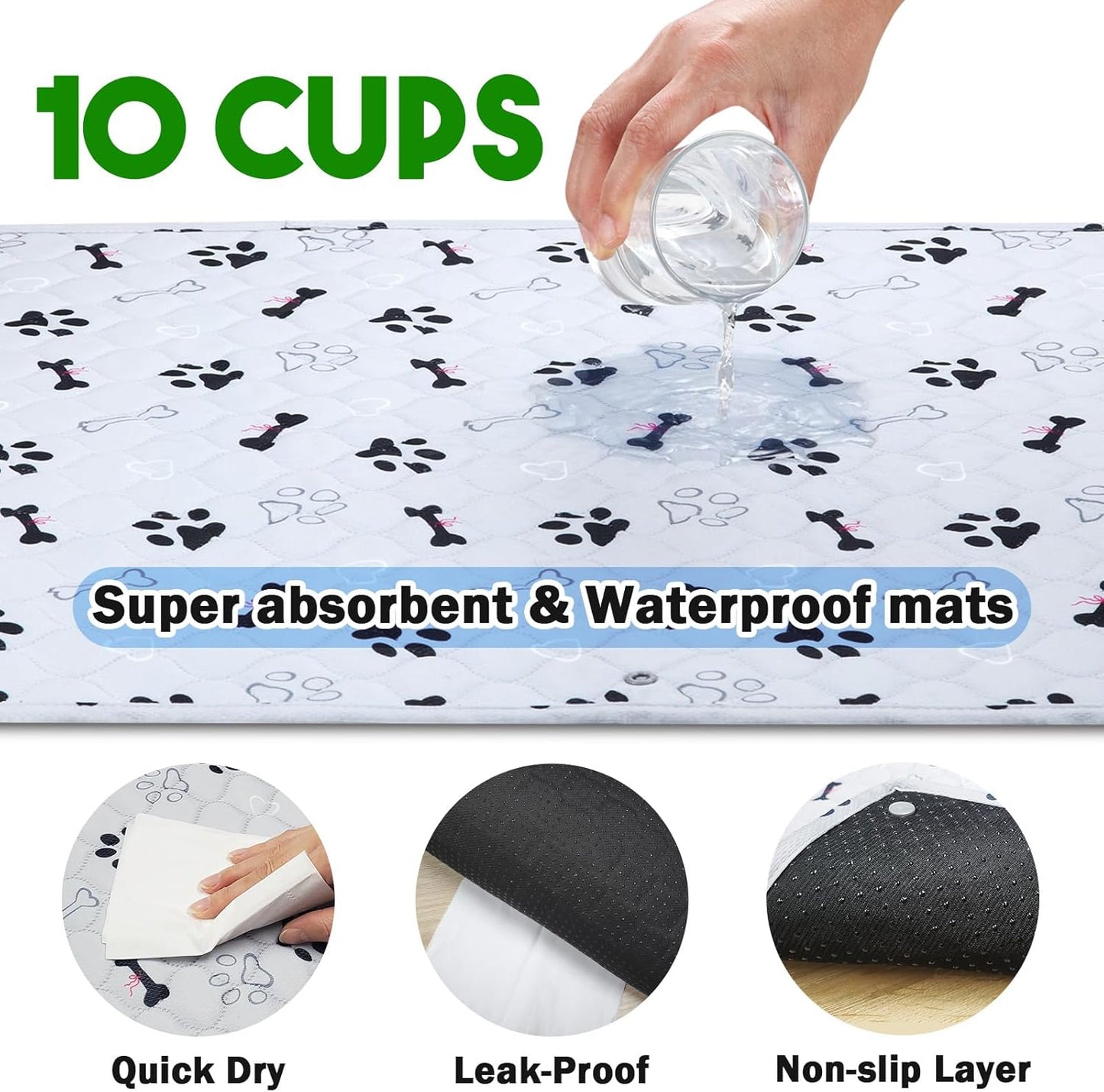 Dog Grass Mat with Pee Pad 20×25", Small Dog Litter Box