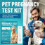 Dog Pregnancy Test, Pet Pregnancy Supplies at Home, 10-15 Mins Accurate and Fast Detection, 99.9% Accurate & Simple Operation