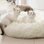Anti Anxiety Round Fluffy Plush Faux Fur Warm Washable Dog Bed & Cat Bed, Original Bed for Small Medium Large Pets,Used to Relieve Joints and Improve Sleep
