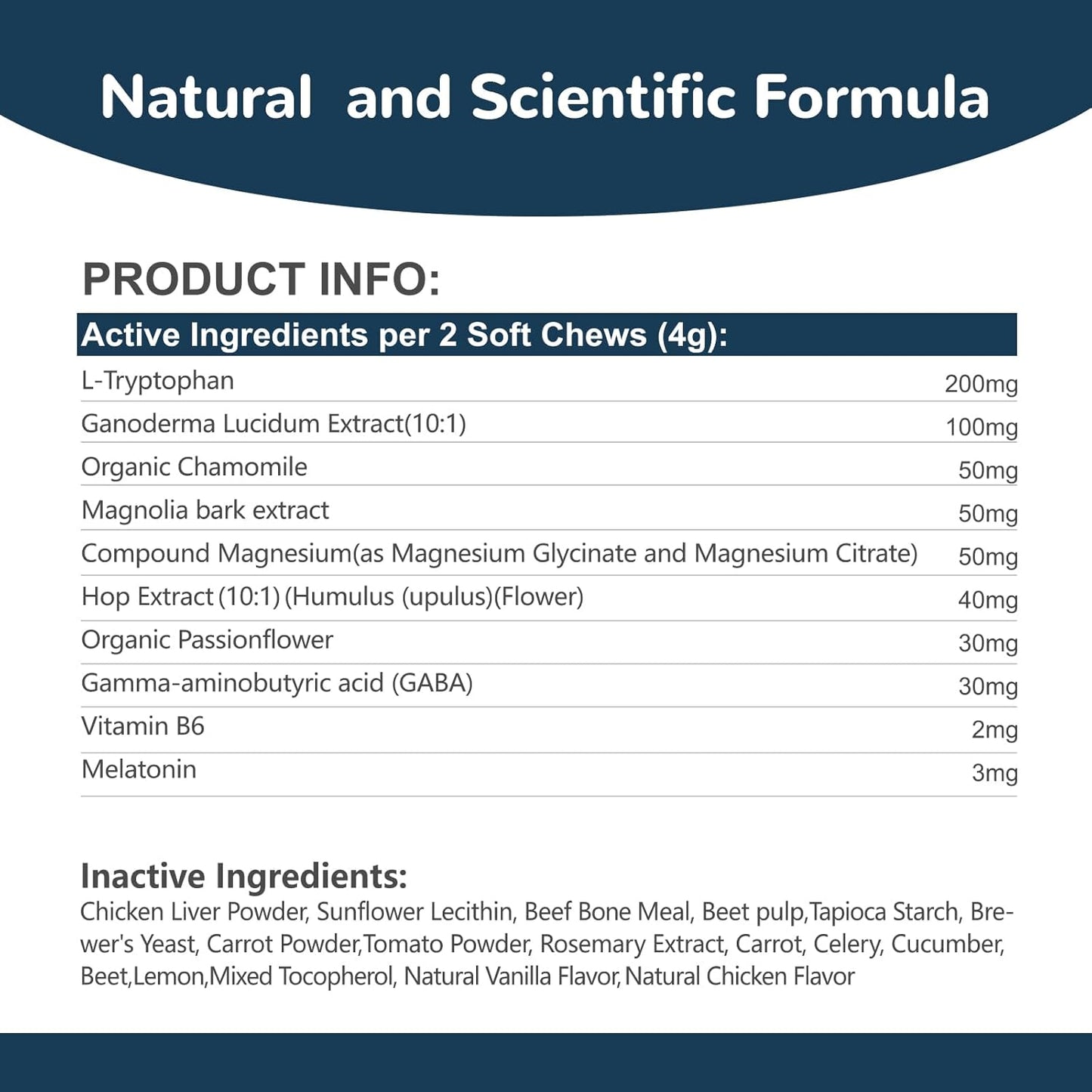 Melatonin for Dogs, Calming Chews for Dogs for Sleep Aid, Fireworks, Storms, Thunder, Barking, Separation, Dog Calming Chews with Valerian Root & L-Theanine, 200 Count