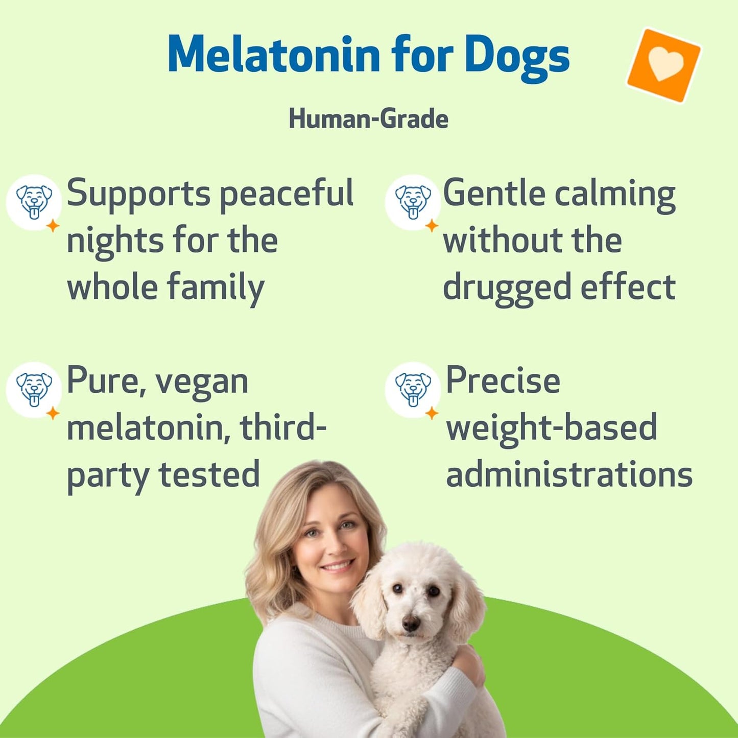 Melatonin for Dogs & Cats – Calm, Relaxation & Better Sleep (2-Pack)