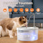 Cat Water Fountain, 3L/100oz Super Silent Pet Water Fountains for Cats Dogs Indoor, Cat Fountain with Water Alert Light, Kitty Spout Cat Drinking Fountain, BPA-Free, Easy Clean (White)