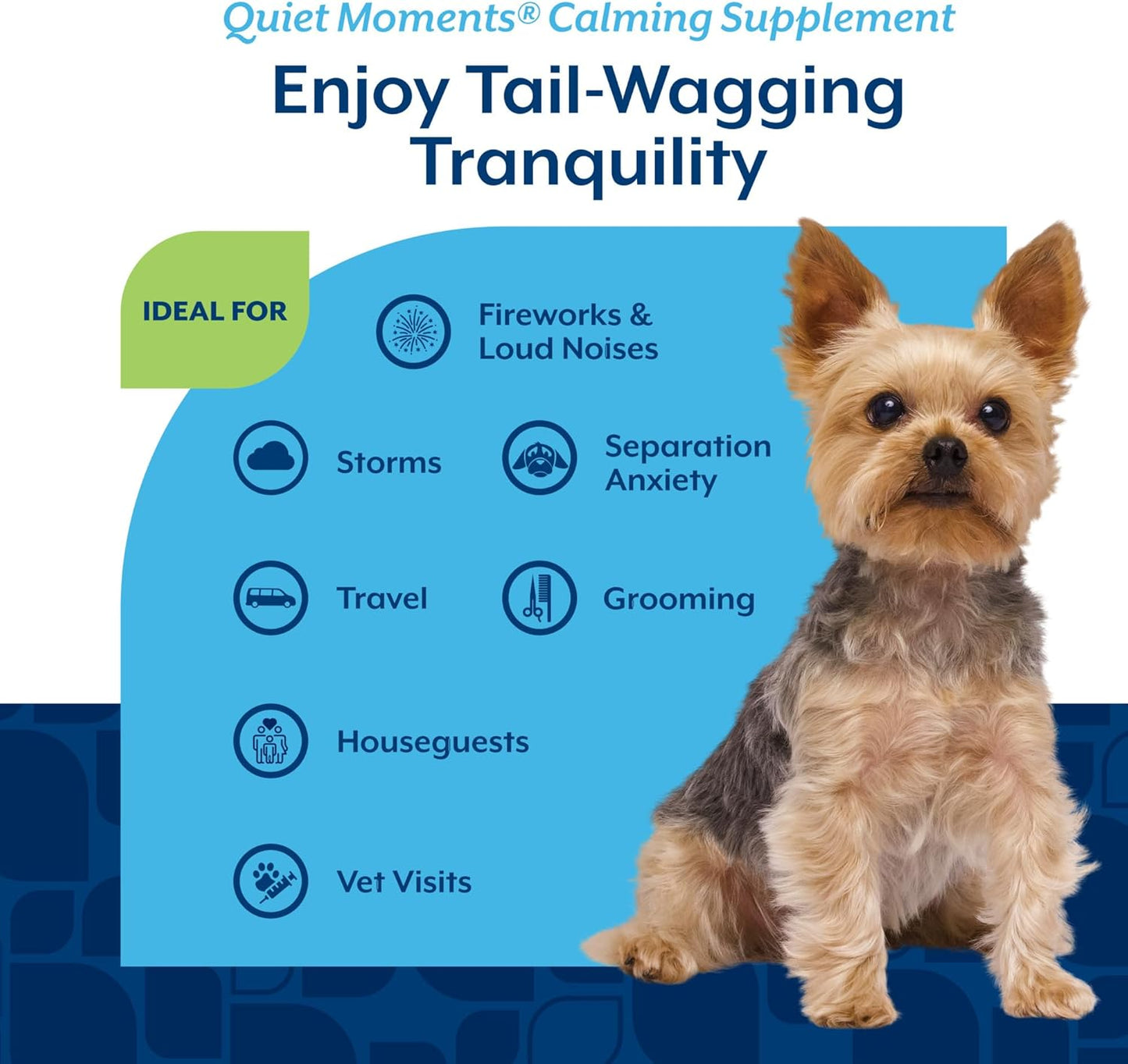 NaturVet Quiet Moments Soft Chews Reduce Stress Travel Motion Sickness 180 Count