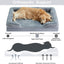 TARODEA Dog Beds for Large Dogs, Washable Dog Bed, Bolster Dog Sofa Bed