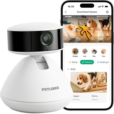 PETLIBRO AI Dog Camera Pet Camera Indoor with Phone App [Multi-Pet Recognition, Daily Activity Analysis & Smart Summaries]