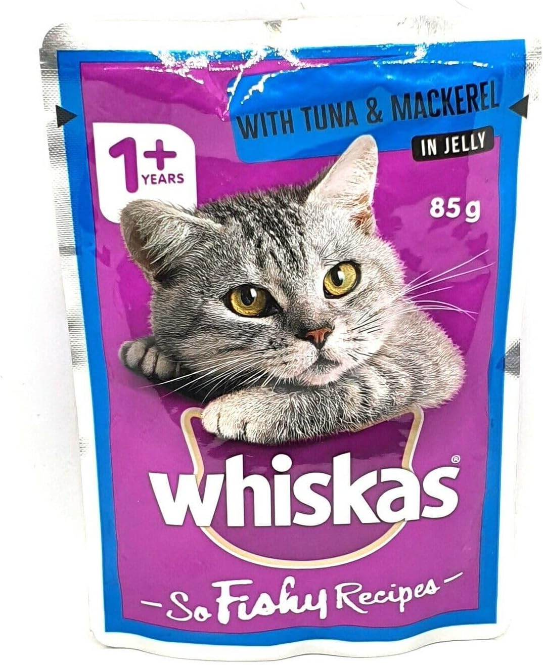 Whiskas So Fishy Ocean Platter in Jelly Adult Cat Wet Food 85g (Pack of 12)