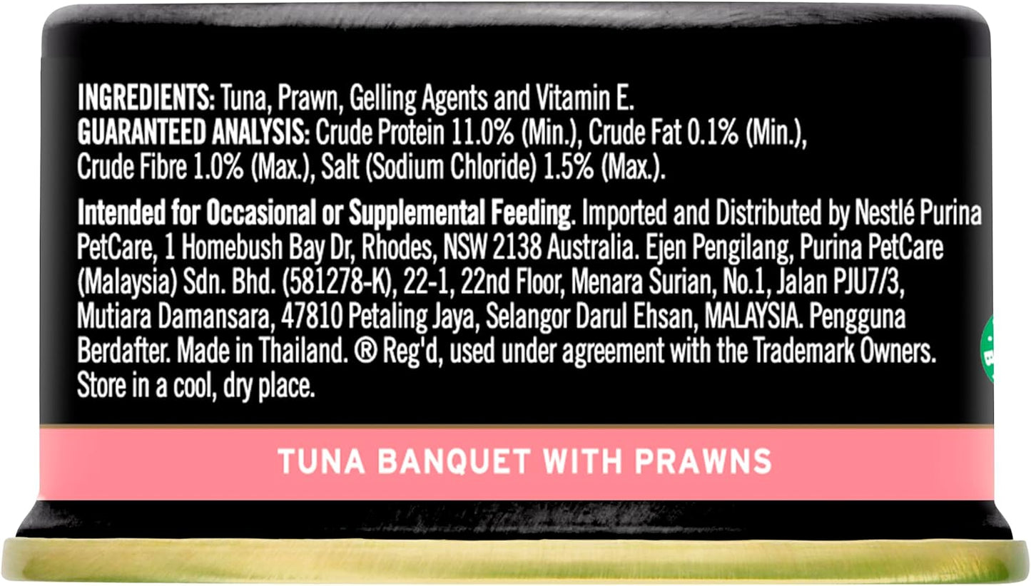 FANCY FEAST Royale Adult Wet Cat Food Tuna Banquet with Prawns 24x85g