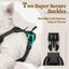 rabbitgoo Dog Harness, No-Pull Pet Harness with 2 Leash Clips, Adjustable Soft Padded Dog Vest, Reflective No-Choke Pet Oxford Vest with Easy Control Handle for Small Dogs, Black, XS