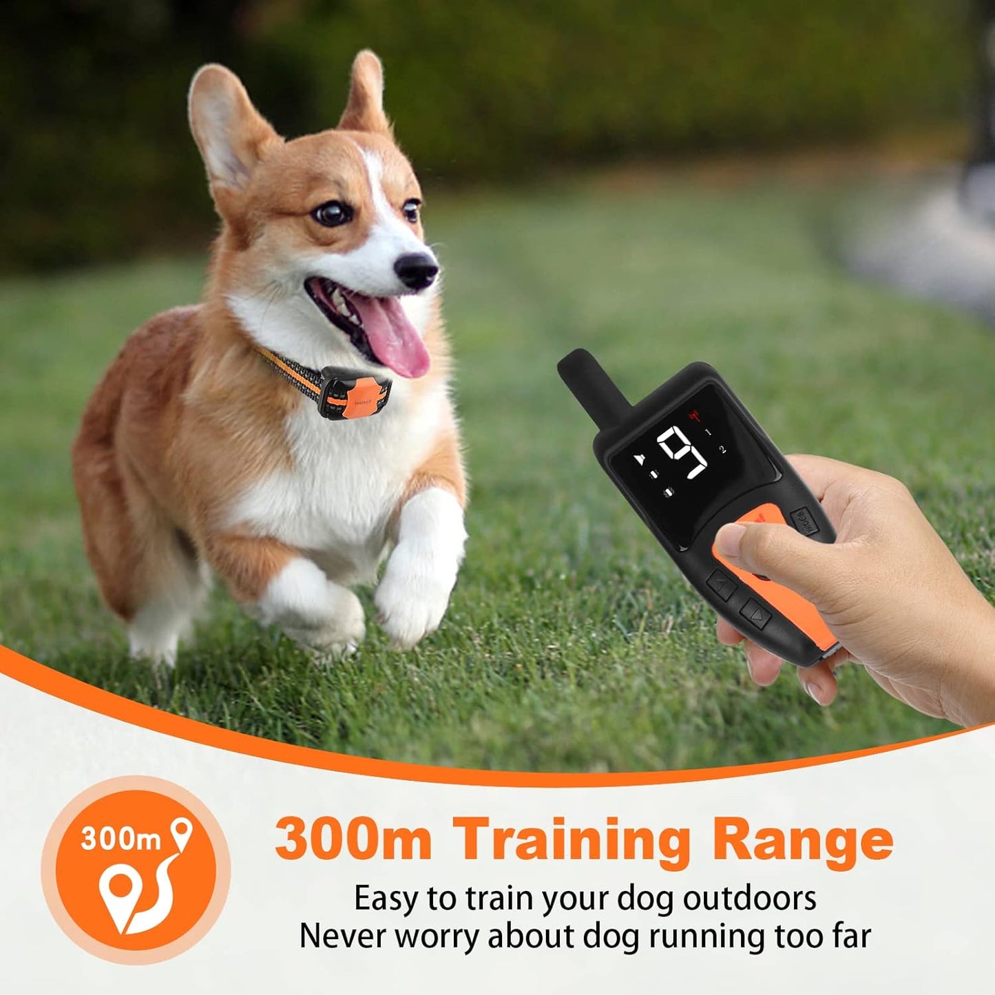 Eyeleaf Dog Training Collar,Training Dog Collar,Dog Remote training collar Beep Vibrations Training Modes Remote Control 1000ft Remote Range Suitable for All Dogs
