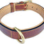 Padded Leather Dog Collar, Large Brown - Genuine Real Leather, 24" Long x 1.5 Wide, Fits Neck Size 18" to 21" Inches