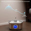 Cat Water Fountain Stainless Steel: 108oz/3.2L Cat Fountain for Drinking - Water Level Window