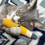 Pencil Kicker Catnip Toy w/ Long Shape & Bite Resistant Plush for Cat