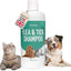 Medicated Flea & Tick Shampoo for Cats & Dogs – 500ml – Anti-bacterial & Anti-fungal - Soothing Cleanser for Itchy, Sensitive Skin – Remove Fleas & Ticks Fast – PETA Approved – Made in Germany