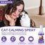 Cats Calming Spray - 2 Pack, Natural Calming Solution for Cats-Cat Facial Pheromone, Reduce Stress, Anxiety, Scratching, Hiding, Suit for Home, Travel, Vet Visits, Protect Furniture, Floors