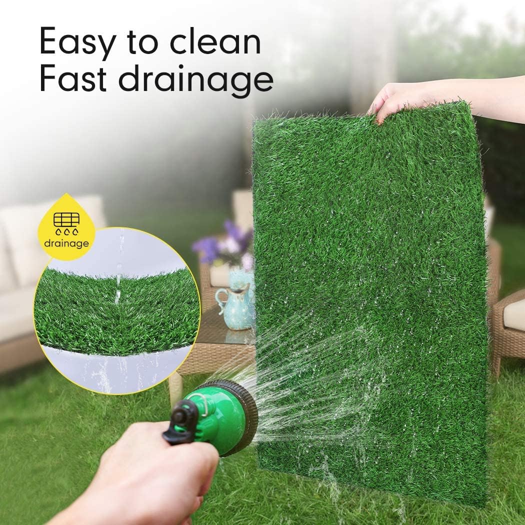 Dog Grass Pad, 2-Pack Portable Grass Pee Pads for Dogs (14inx18in)