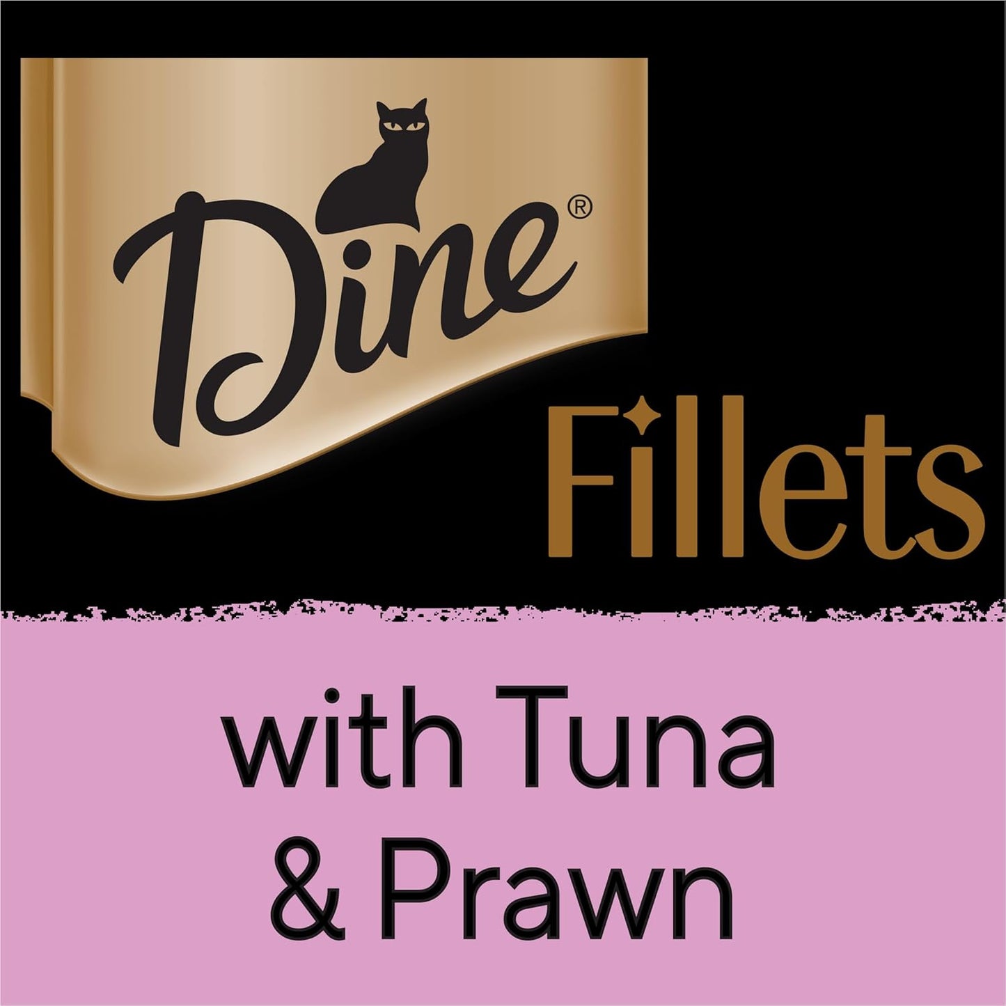 DINE Filets Wet Cat Food with Tuna & Prawn 16 x 60g Trays