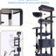 Heybly Tall Cat Tree for Large Cat, 80-inch Multi-Level Cat Tower HCT038G |