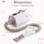 Costway Dog Dryer, Dog Cat Hair Blower with Negative Ion Function, Adjustable Temperature & Airflow