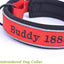 Adjustable Reflective Personalised Thick Dog Collar 1.6 Inch 4 CM Wide with Quick Release Buckle Soft Neoprene Padded Custom Embroidered Pet Name Phone Number for Boy Girl Small Medium Large Dogs