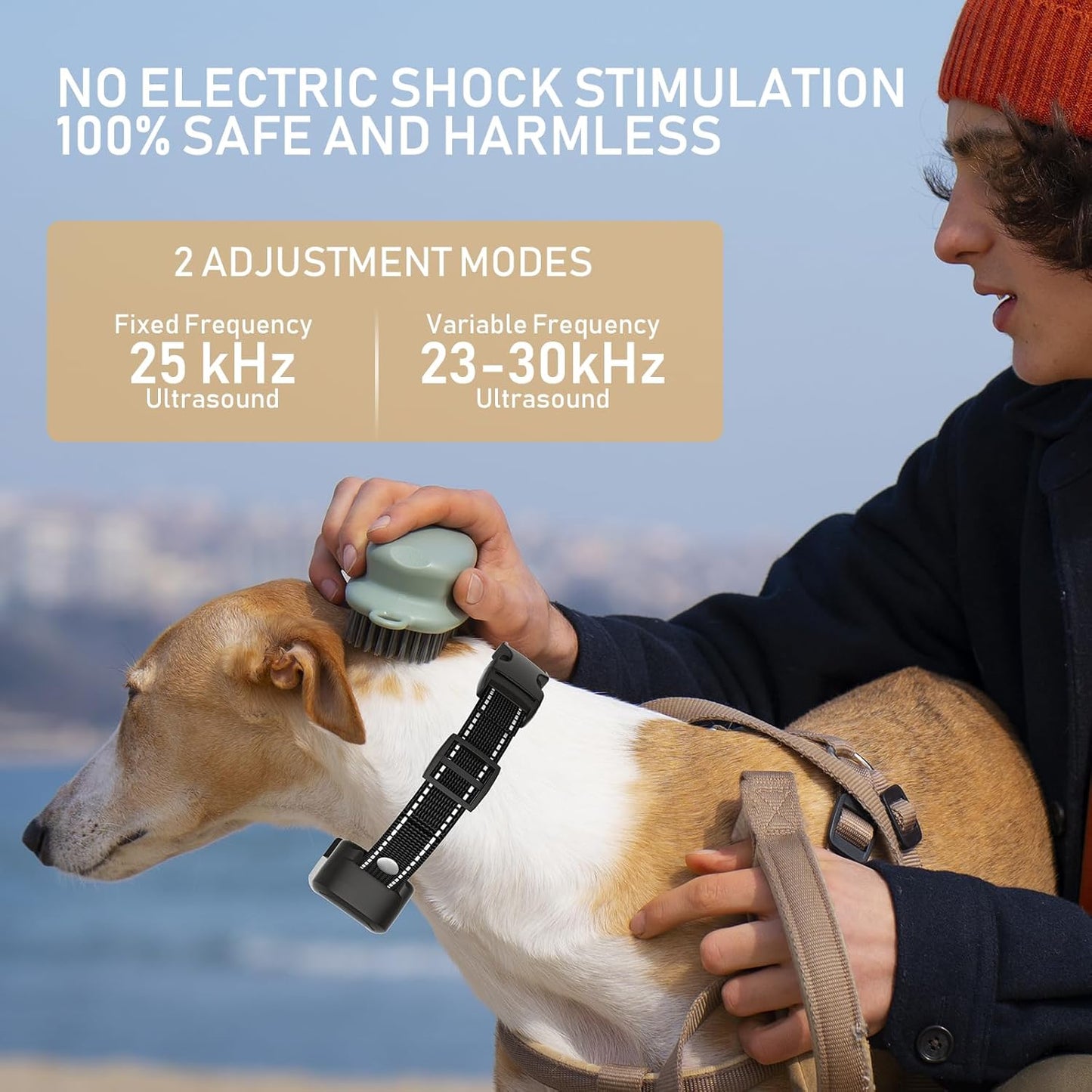 Anti Bark Collars for Dogs – Ultrasonic Dog Barking Collar with No Shock,Large Dog