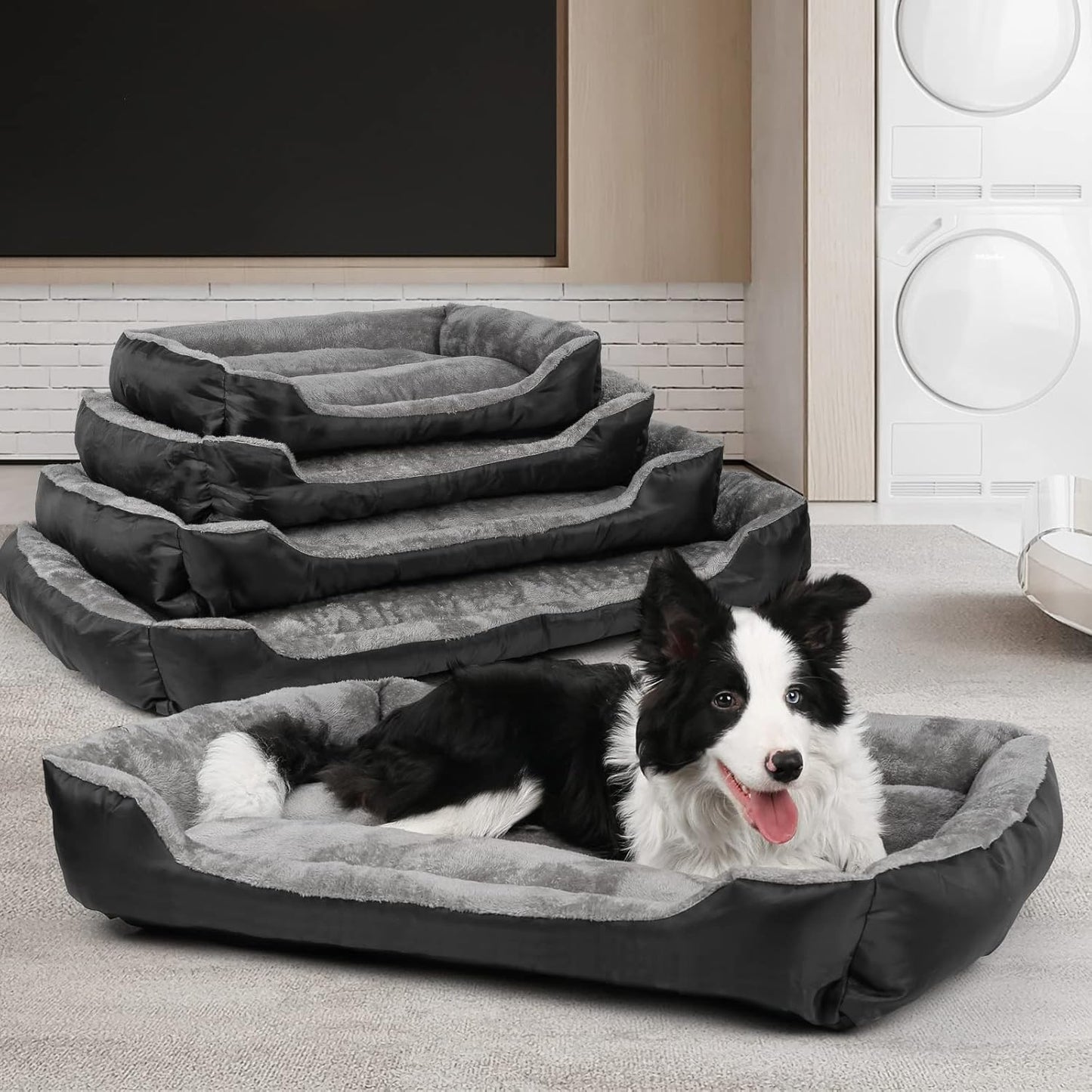 Bnonya Dog Bed, Orthopedic Small Dog Bed with Sides