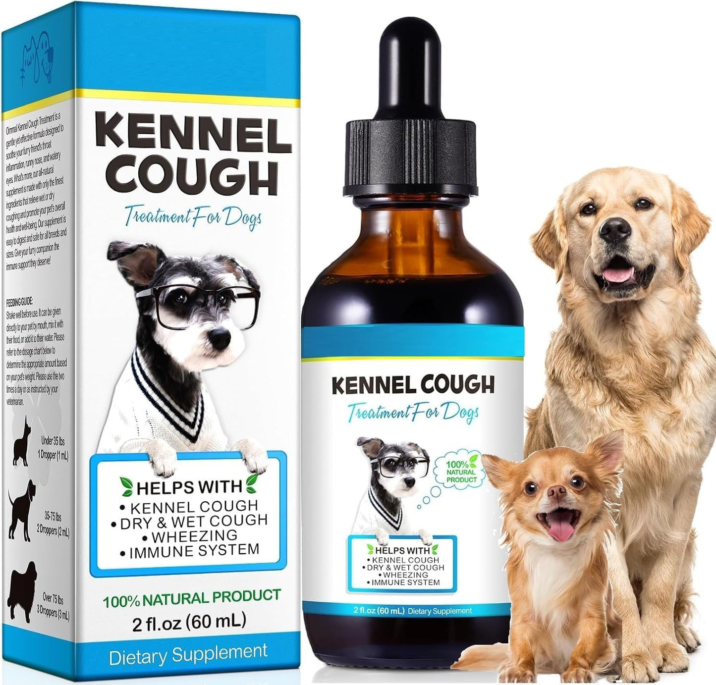 Oimmal Natural Herbal Cough Drops for Dogs - Kennel Cough Relief & Respiratory Support