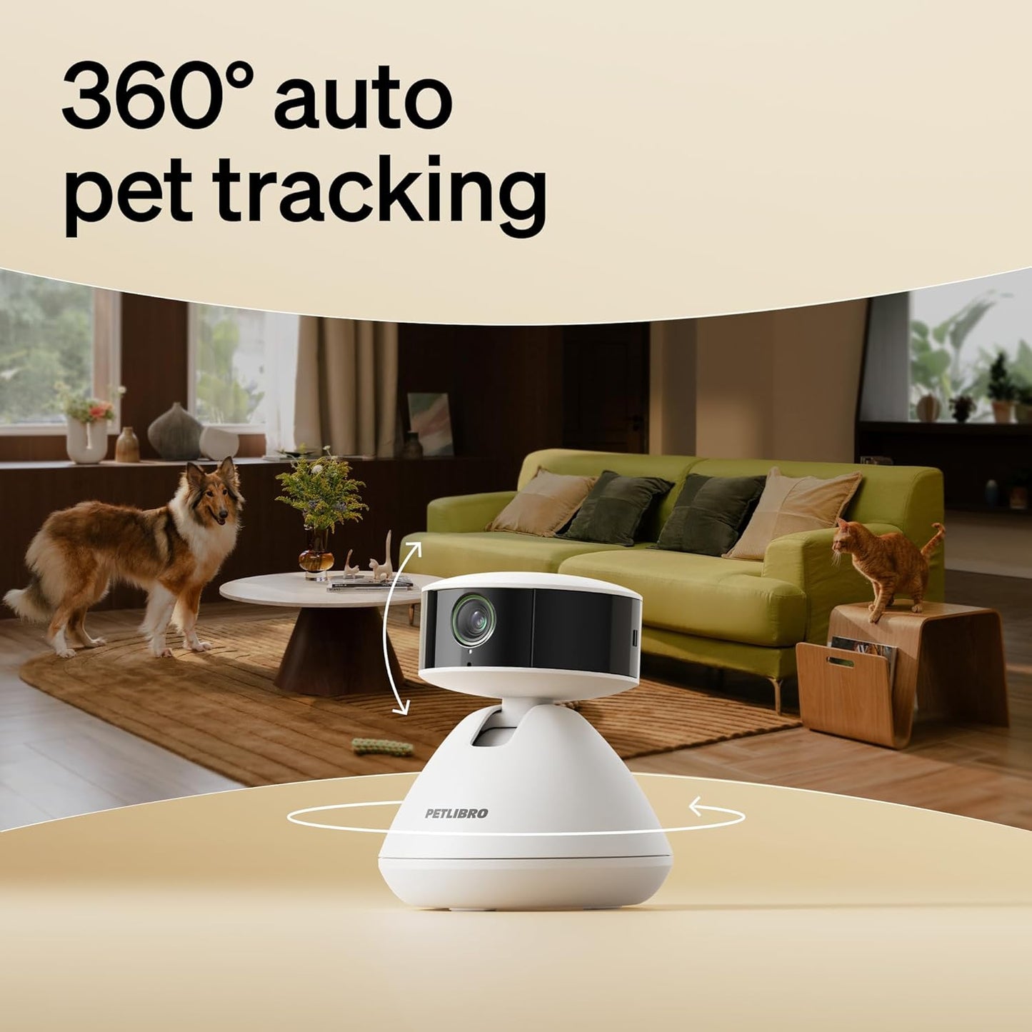 PETLIBRO AI Dog Camera Pet Camera Indoor with Phone App [Multi-Pet Recognition, Daily Activity Analysis & Smart Summaries]