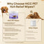 HICC PET Itch Relief Wipes for Dogs & Cats, Rapidly Relieves Itching- 100 Count-Made In USA