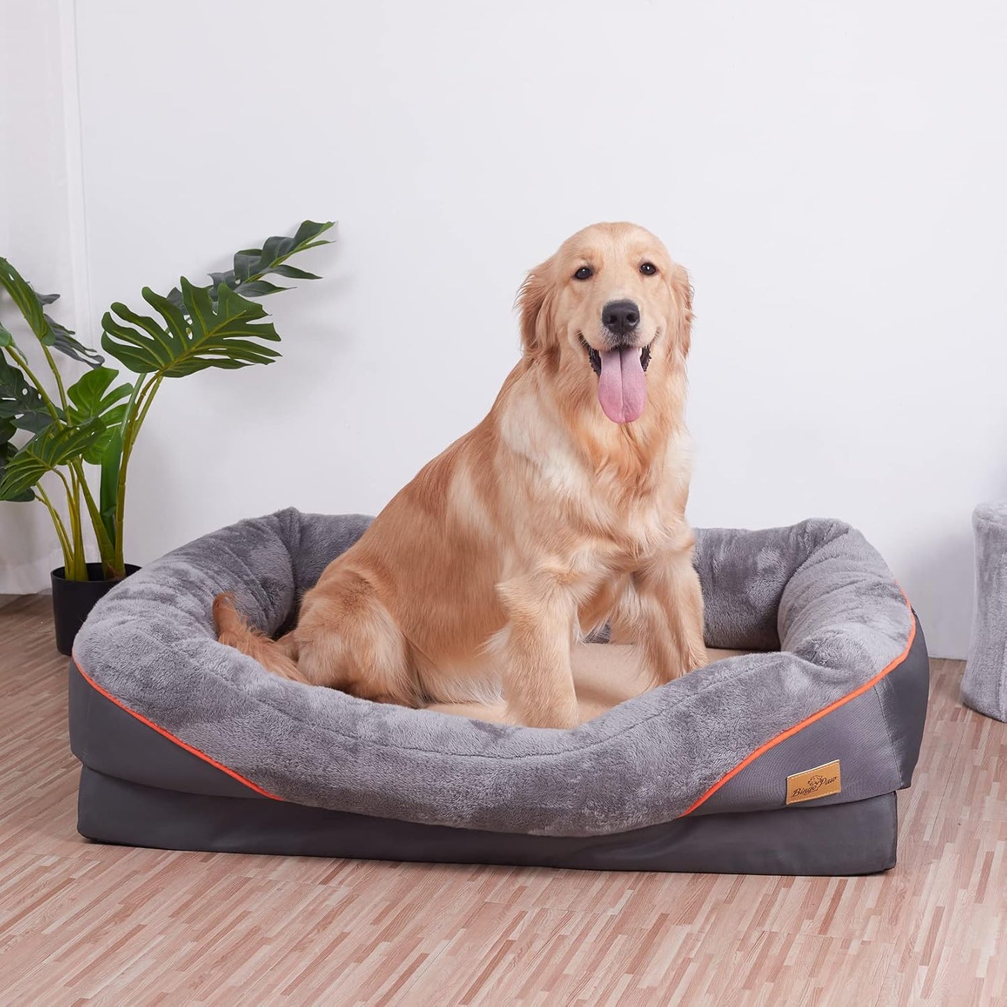 X-Large Memory Foam Dog Bed: Orthopedic Waterproof Pet Sofa Beds Washable XL