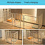 Fohouse Dog Playpen, 6-Panel 27" Pet Playpen with Door Anti-Rust Exercise Fence