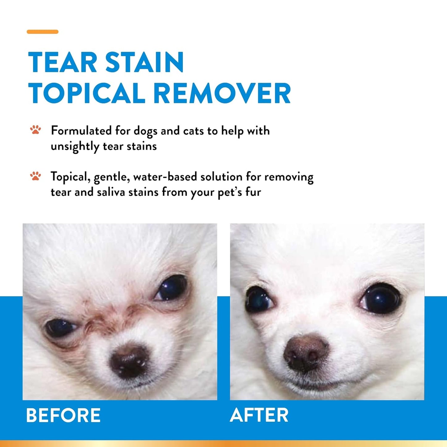 NaturVet Tearstain Remover Topical, 120 ml