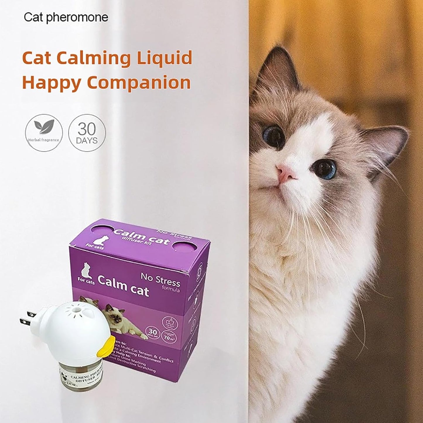 TherapetMD Cat Diffuser, Cats Pheromone Refill, Spray Pheromones to Relieve Anxiety and Prevent Stress(3 Pack)