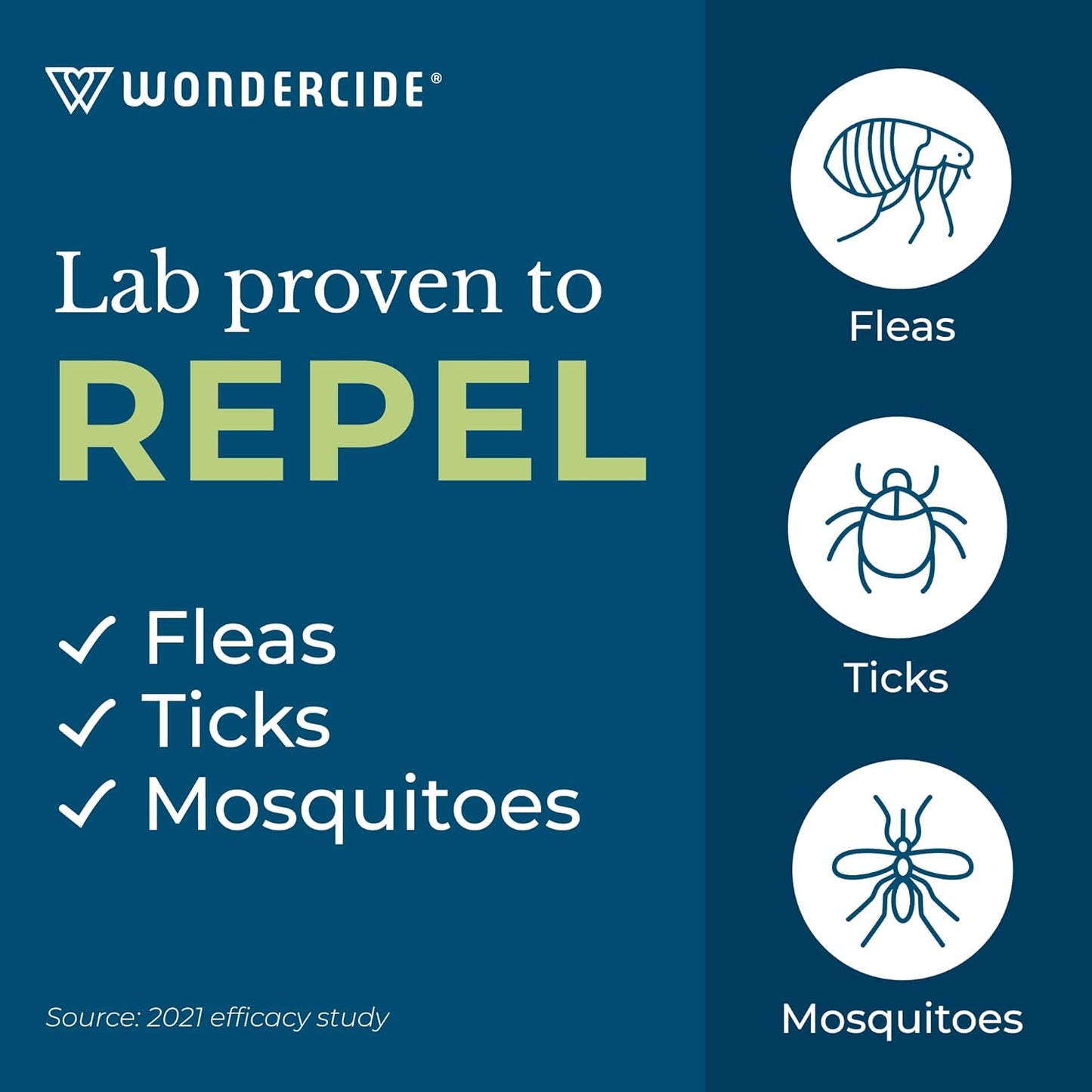 Wondercide - Flea & Tick Dog Spot On - Flea, Tick, and Mosquito Repellent- Small 3 Tubes of 0.05 oz