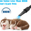 ADVWIN Dog Dryer, Pet Grooming Blow Dryer with LCD Display & Temperature Adjustable, 50-120m/s Adjustable Speed, 4 Different Nozzles, Blue