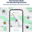 DBDD AI GPS Tracker for Dogs, Real Time Location and AI Health Care Management, Electronic Fence, Waterproof, iOS and Android Compatible (White)