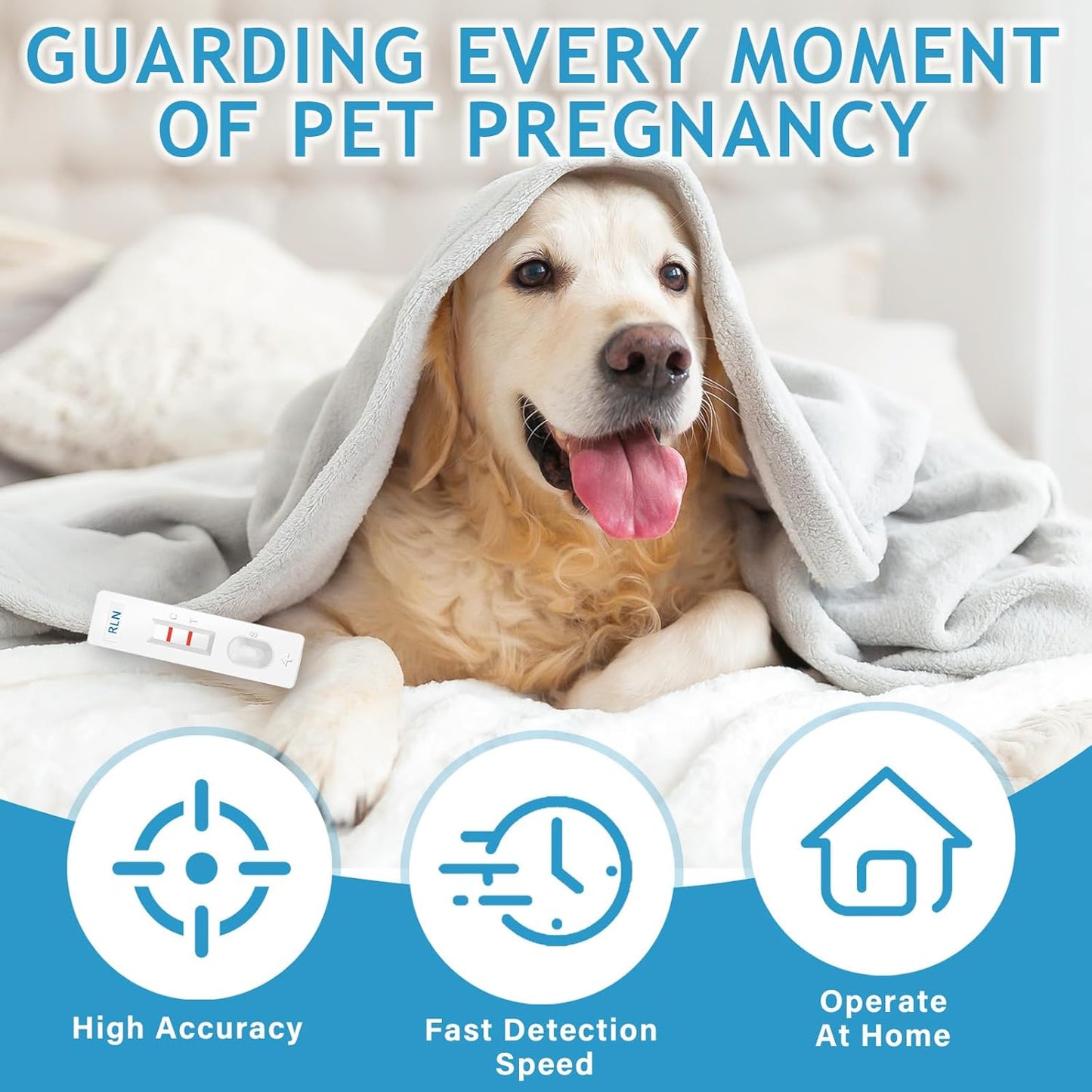 Dog Pregnancy Test Kit – Quick & Easy Detection Strips for Dogs & Cats