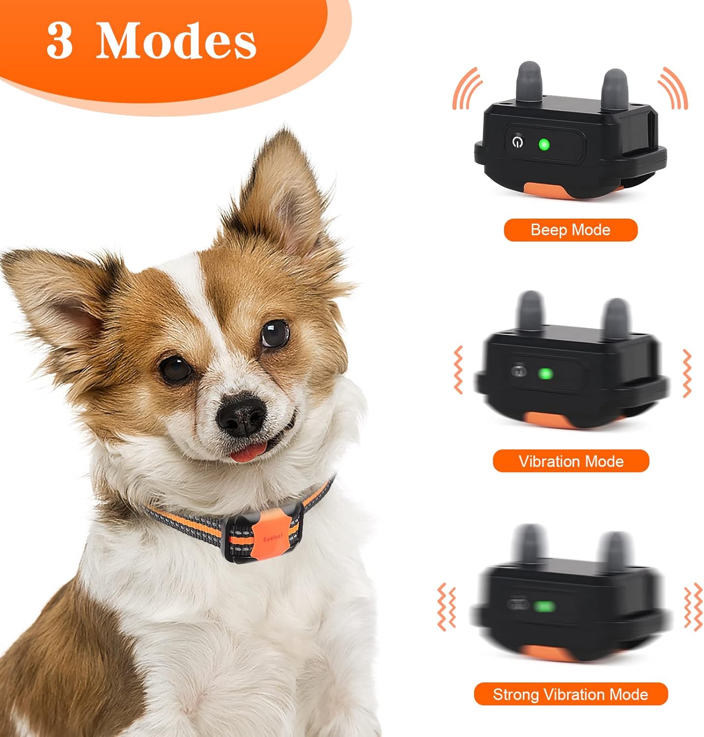 Eyeleaf Dog Training Collar,Training Dog Collar,Dog Remote training collar Beep Vibrations Training Modes Remote Control 1000ft Remote Range Suitable for All Dogs